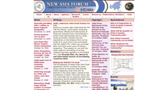 Desktop Screenshot of newasiaforum.org